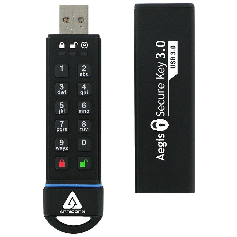 Apricorn  Apricorn Aegis Secure Key 3.0 USB-Stick 240 GB USB Typ-A 3.2 Gen 1 (3.1 Gen 1) Schwarz 