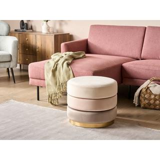 Beliani Pouf en Velluto Moderno LOUIN  