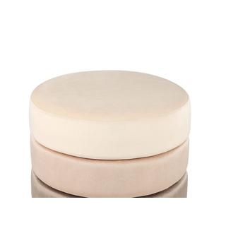 Beliani Pouf en Velours Moderne LOUIN  