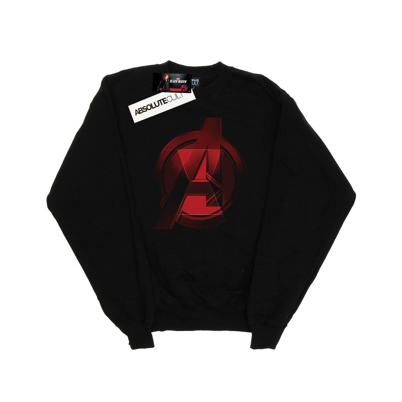 Image of Black Widow Movie Avengers Logo Sweatshirt Damen Schwarz S