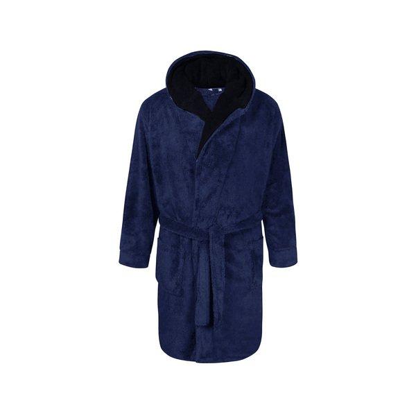 Image of Newquay Morgenmantel, Mit Kapuze Unisex Marine 5XL
