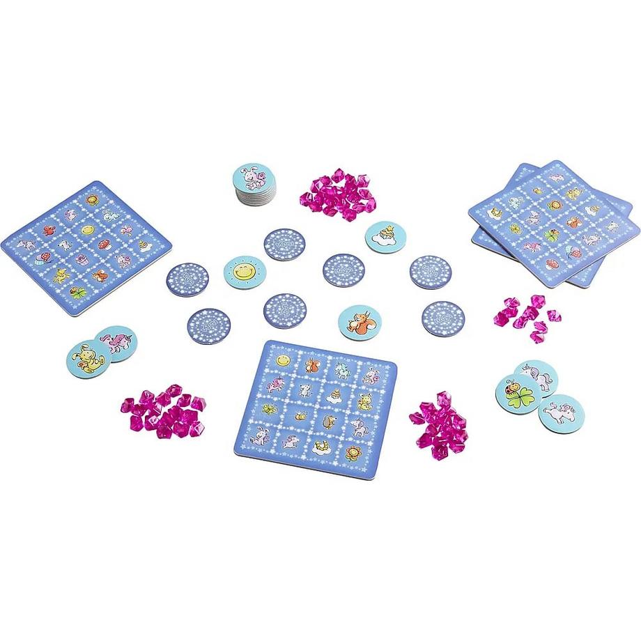 HABA  Einhorn Glitzerglück Funkel-Bingo 