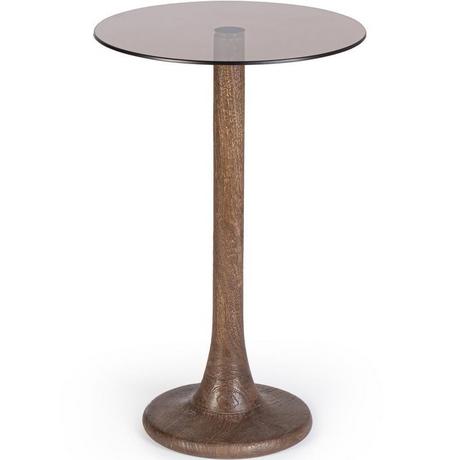 mutoni Table basse Aberdeen marron ronde 35  