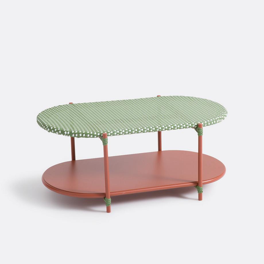 Garten-Loungetisch Matu mit 2 Ablagen