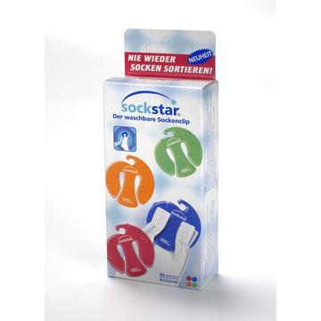 Sockstar Basic line, family pack, 20 clips, 4 couleurs
