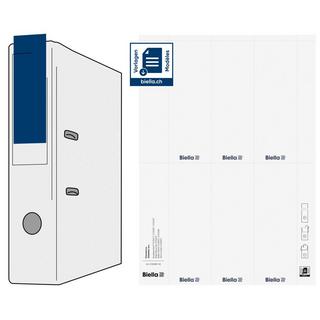 Biella  Étiquettes dorsales 7 cm 51 x 145 mm sur feuille A4 