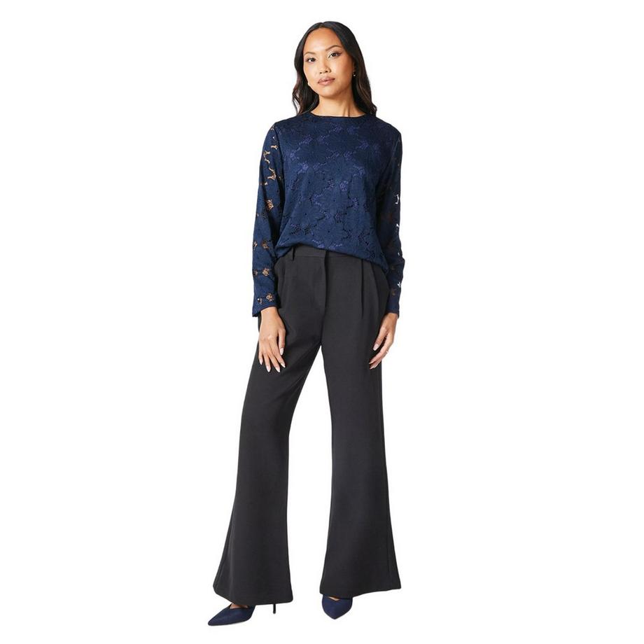 Principles Top Maniche Lunghe Pizzo  