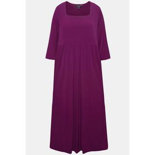 Ulla Popken Jerseykleid A-Linie Carree-Ausschnitt  