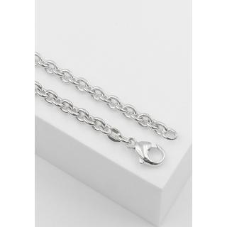 MUAU Schmuck  Collier forçat en argent 925, 4mm, 70cm 