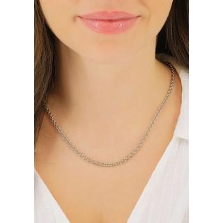 MUAU Schmuck  Collier forçat en argent 925, 4mm, 70cm 