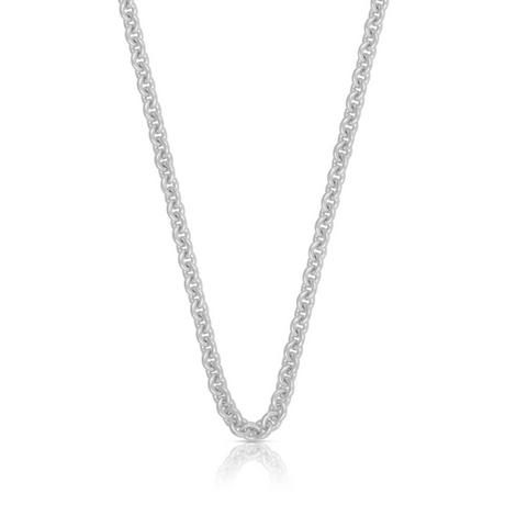 MUAU Schmuck  Collier forçat en argent 925, 4mm, 70cm 