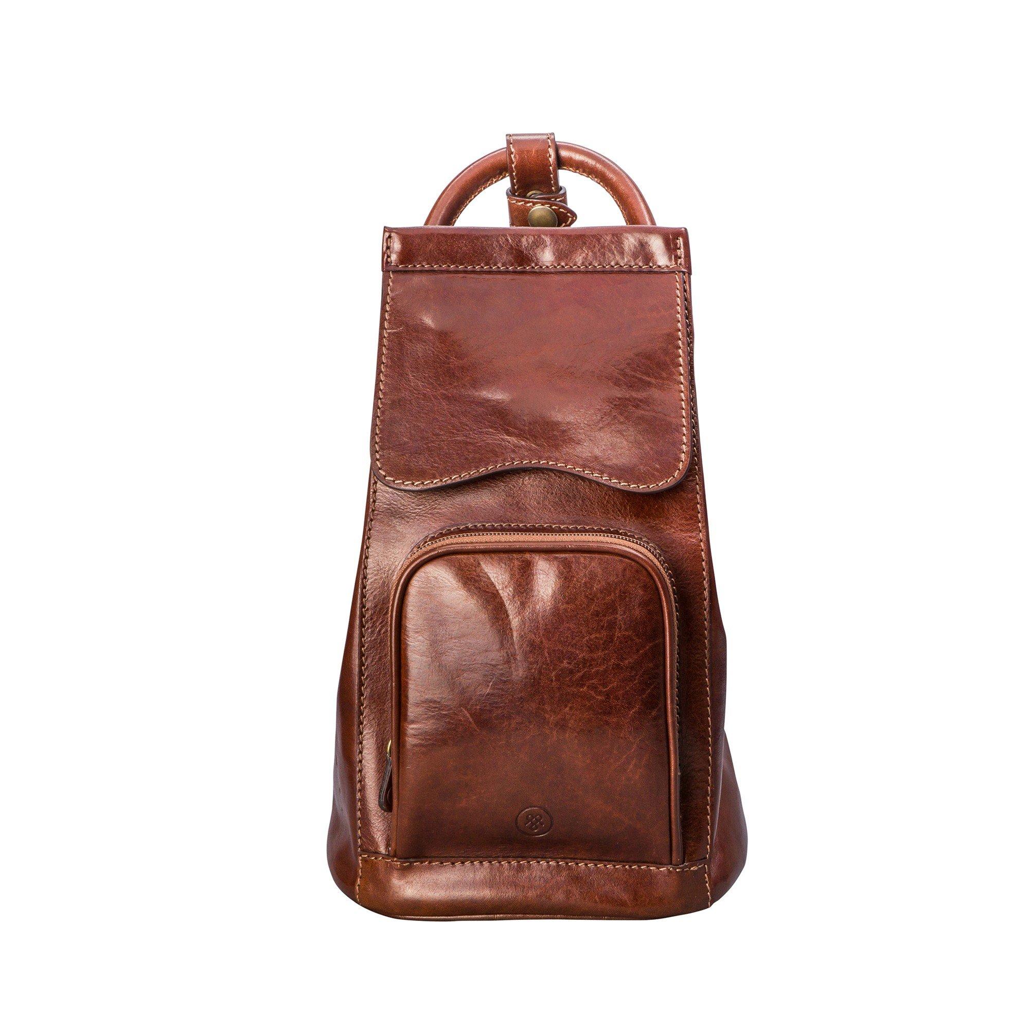Image of Carli - Leder Rucksack Damen Tan ONE SIZE