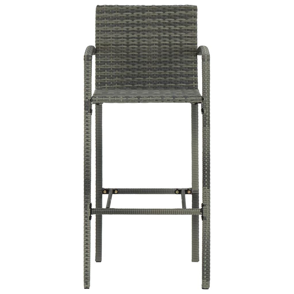 VidaXL Tabouret de bar rotin synthétique  