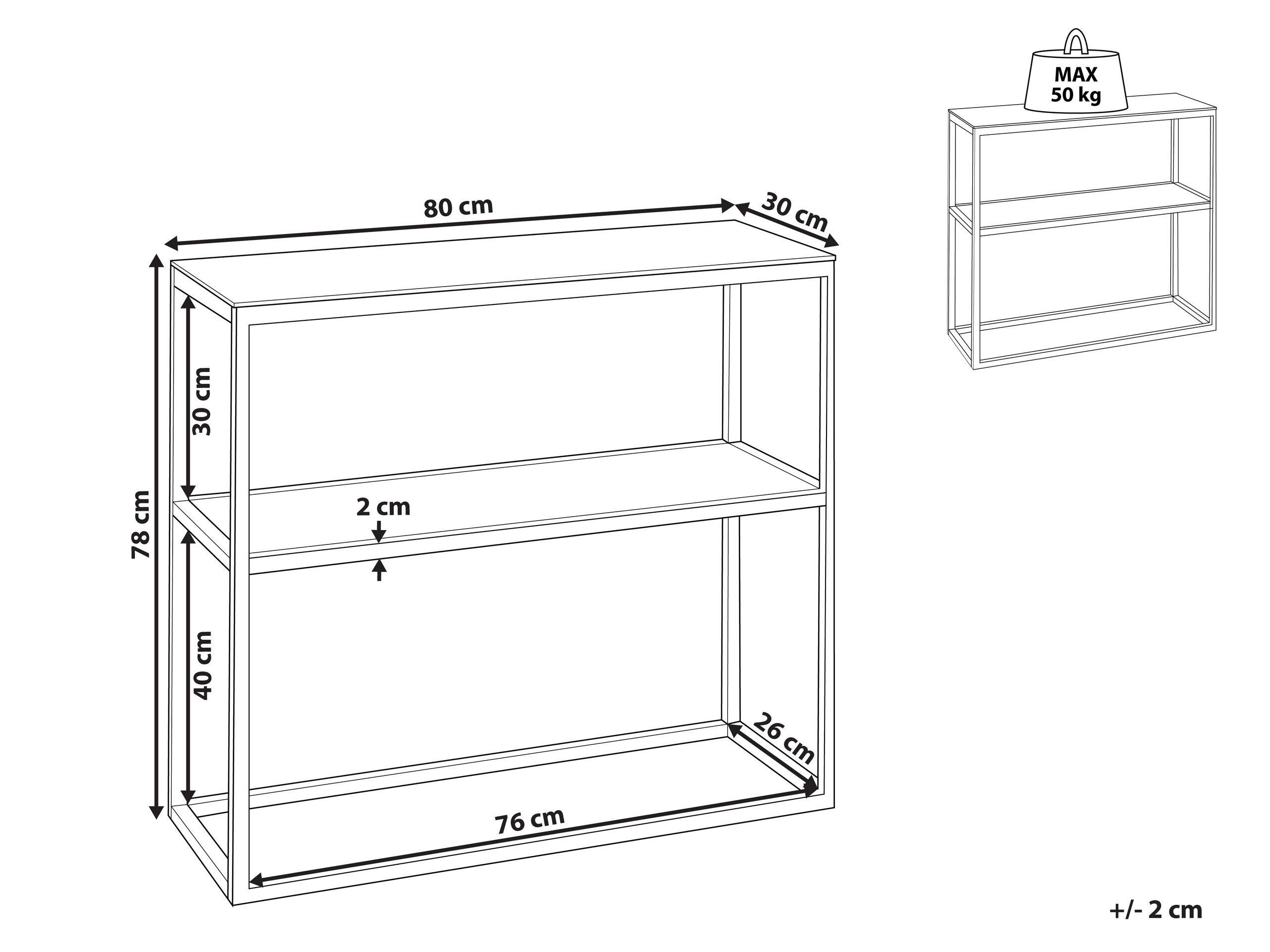 Beliani Console en Verre de sécurité Moderne AZUSA  