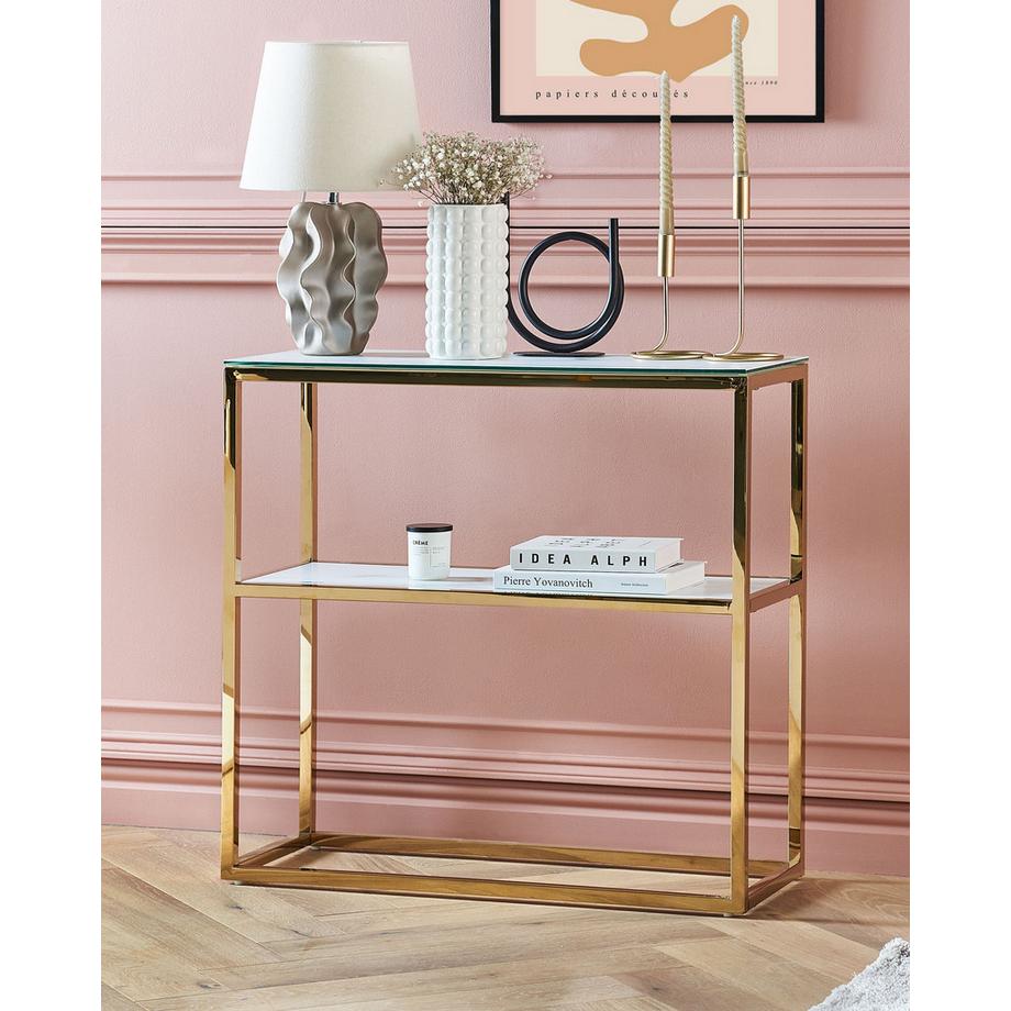 Beliani Konsolentisch aus Sicherheitsglas Modern AZUSA  