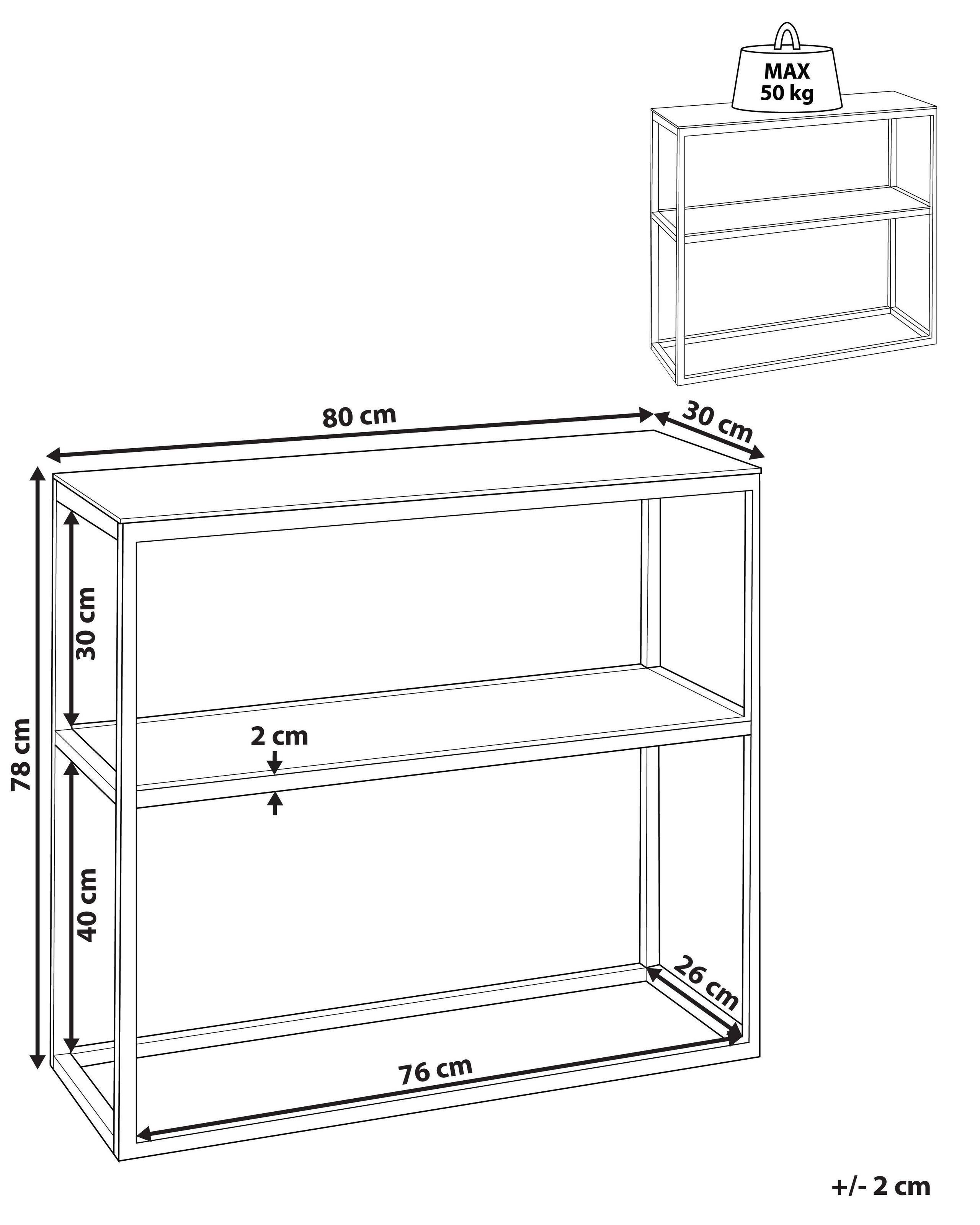 Beliani Konsolentisch aus Sicherheitsglas Modern AZUSA  