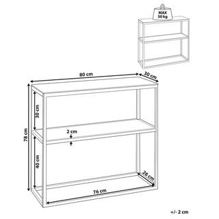 Beliani Konsolentisch aus Sicherheitsglas Modern AZUSA  