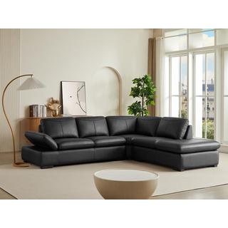 Vente-unique Ecksofa Leder ONYX II Ecke Rechts  