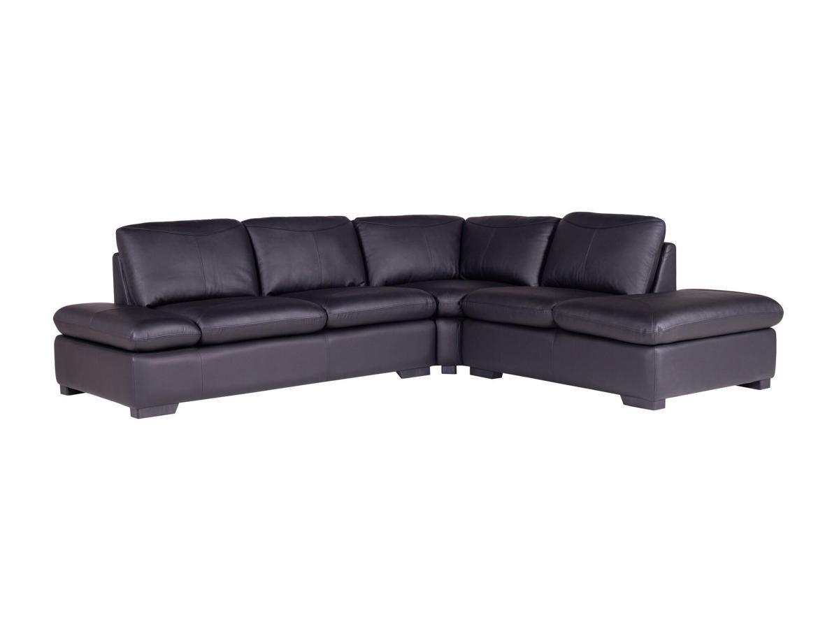 Vente-unique Ecksofa Leder ONYX II Ecke Rechts  