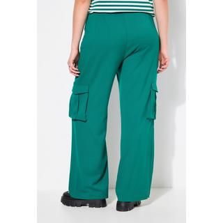 Studio Untold  Cargohose, High Waist, Wide Legs, teilelastischer Bund, Cargotaschen 