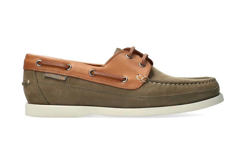 Image of Boating - Nubuk Schnürschuh Unisex Grün 40.5