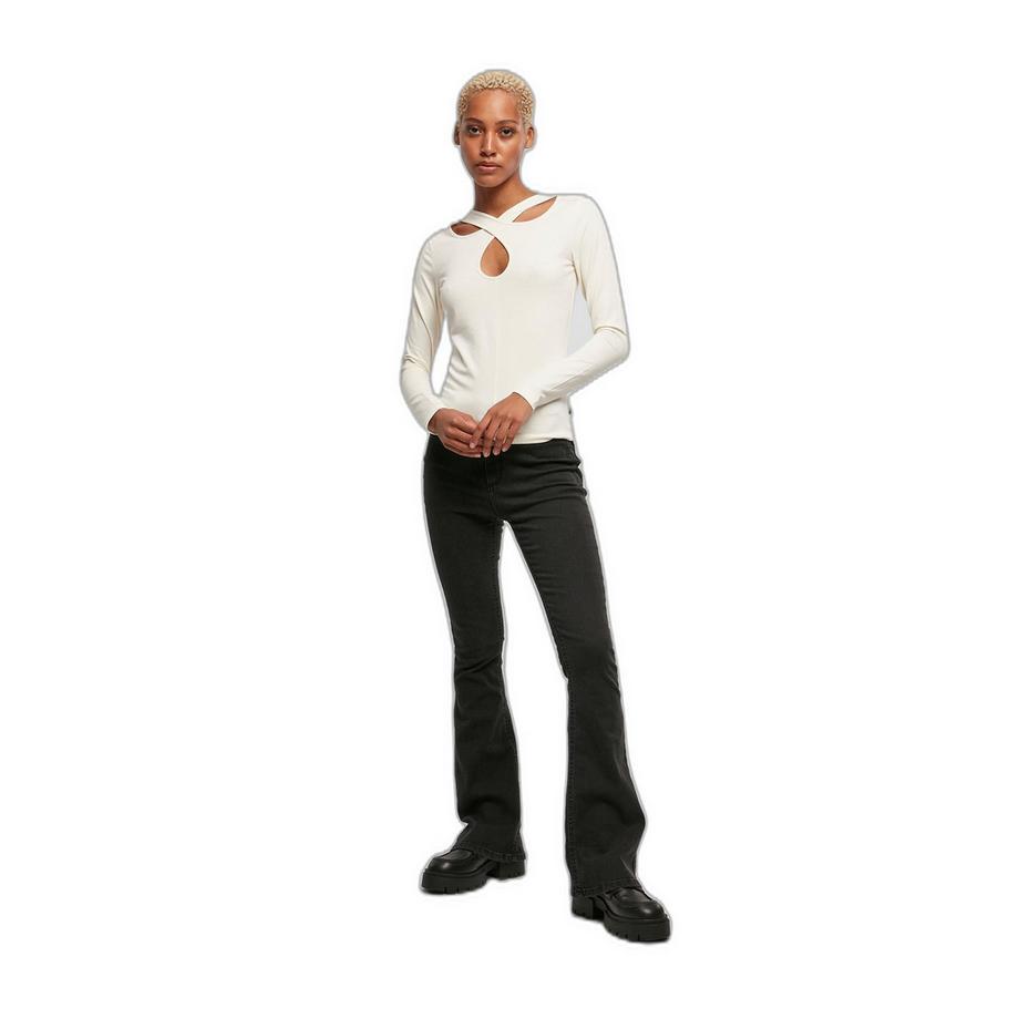 URBAN CLASSICS T-shirt Manches Longues Crossed Cut Out  