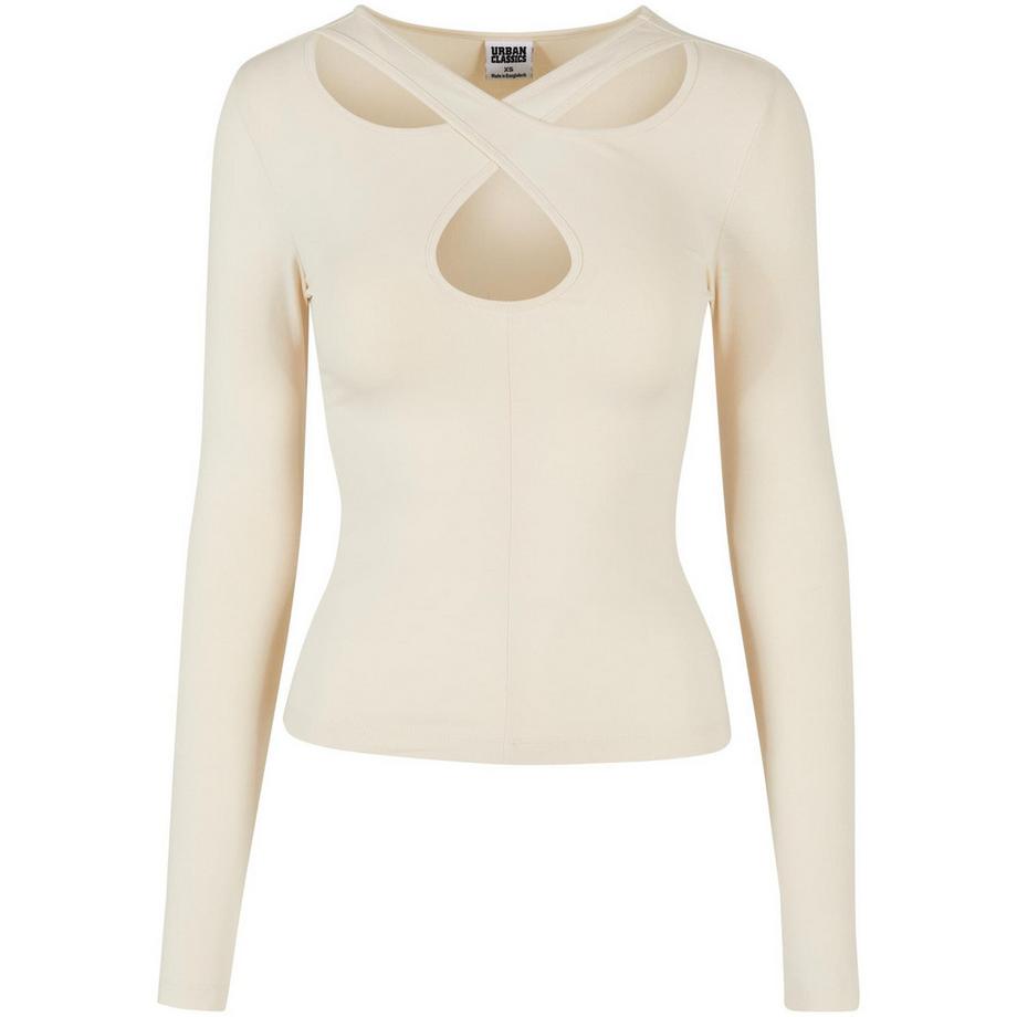 t-shirt manches ongues urban cassics crossed cut out