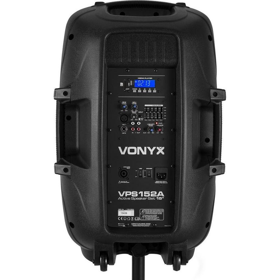 Vonyx  VPS152A altoparlante Nero Con cavo e senza cavo 500 W 