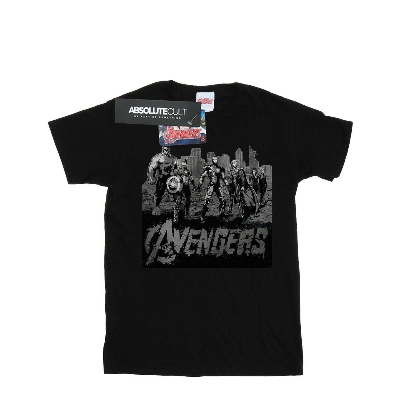 Image of Avengers Mono Team Art Tshirt Herren Schwarz M