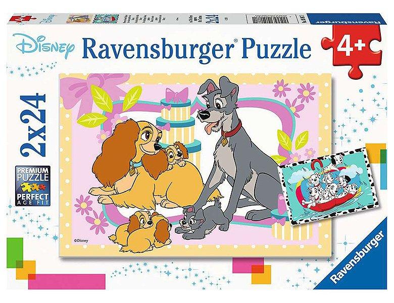 Ravensburger  Puzzle Disneys liebste Welpen (2x24) 