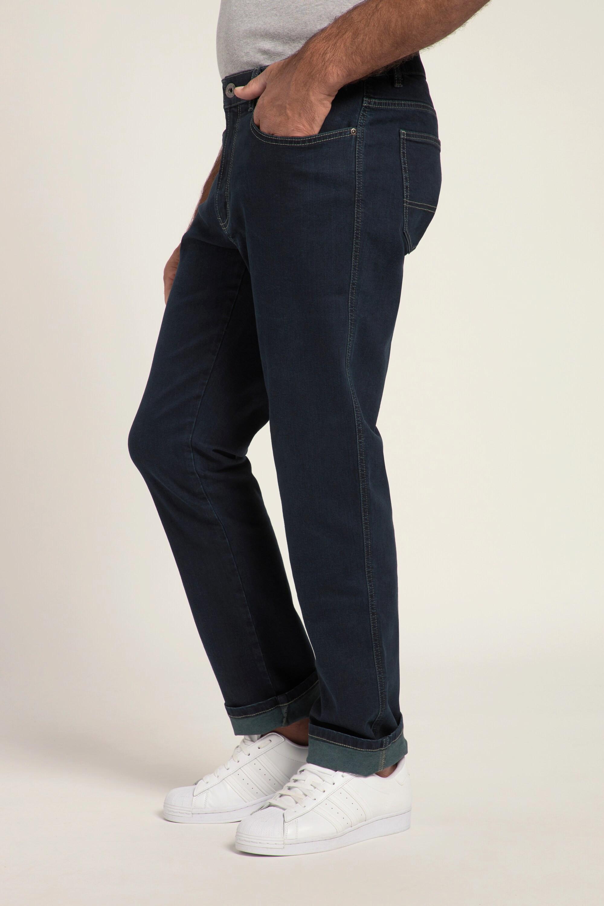 JP1880  Traveller jeans con cintura lateralmente elastica e vestibilità normale, fino alla tg. 36/72 