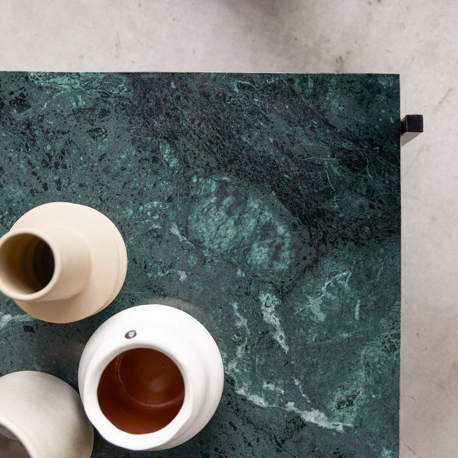 Tikamoon Tavolino in legno di acacia massello e marmo Edit  