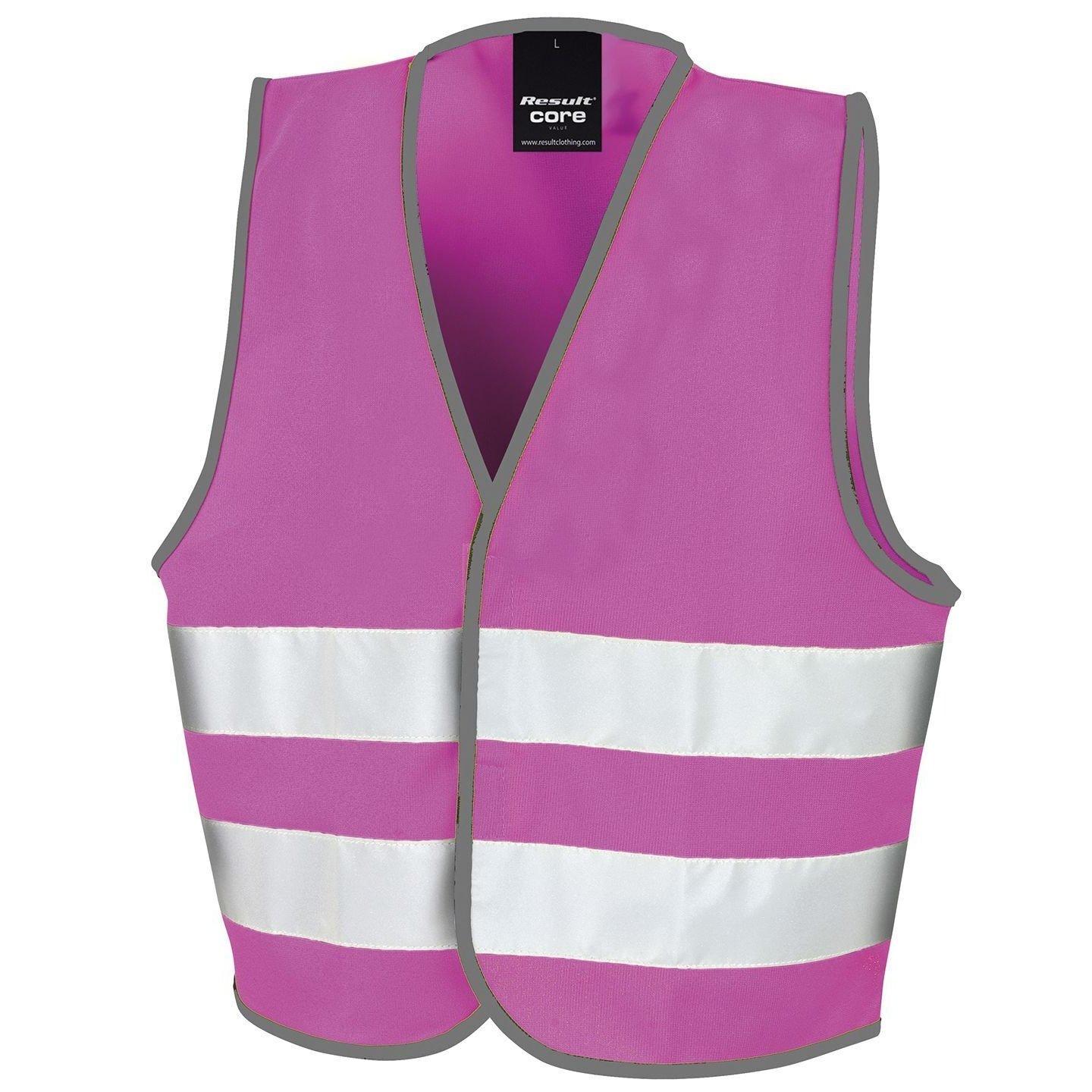 Image of Core Hi Vis Sicherheitsweste Unisex Pink 10-12A