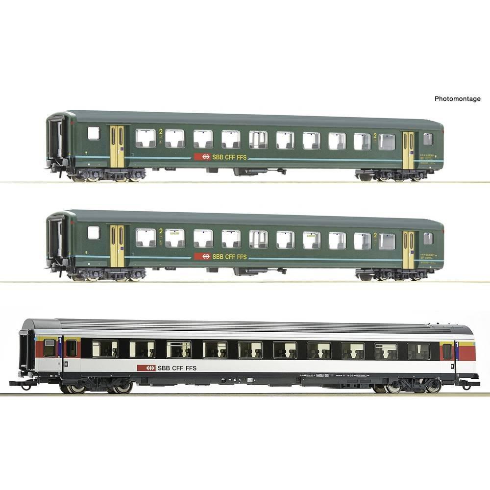 Image of H0 3er-Set 1. Bözberg Interregio der SBB Multicolor