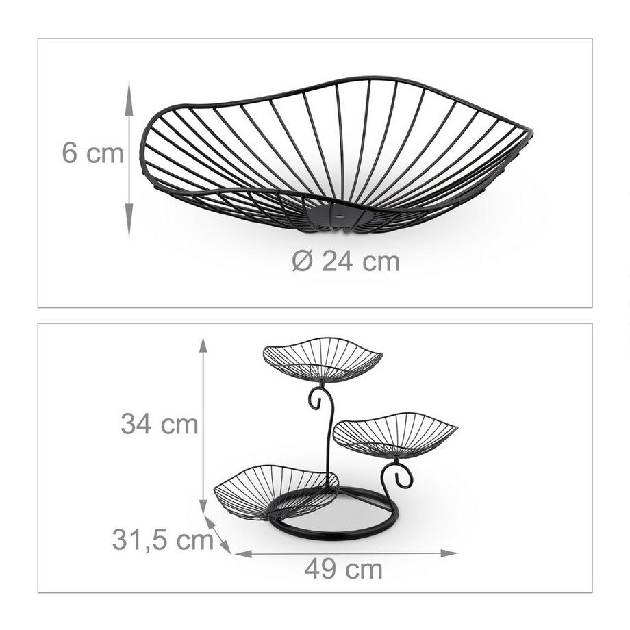 B2X  Etagere für Obst in 3 Ebenen 