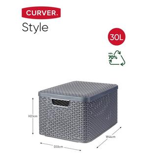 Curver Boîte de rangement ménagère plastique  