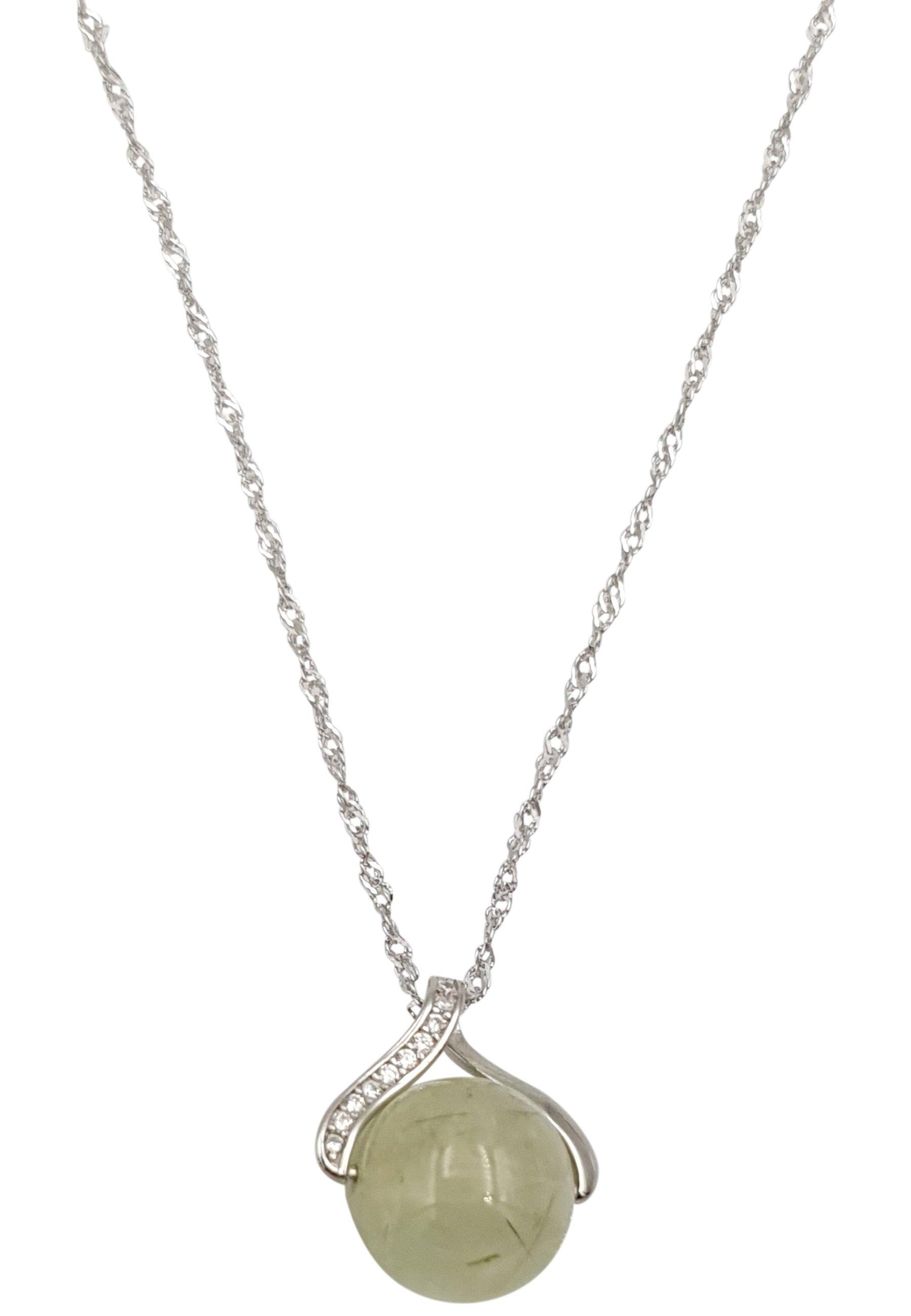 Image of Naturstein Kette Damen Hellgrün ONE SIZE