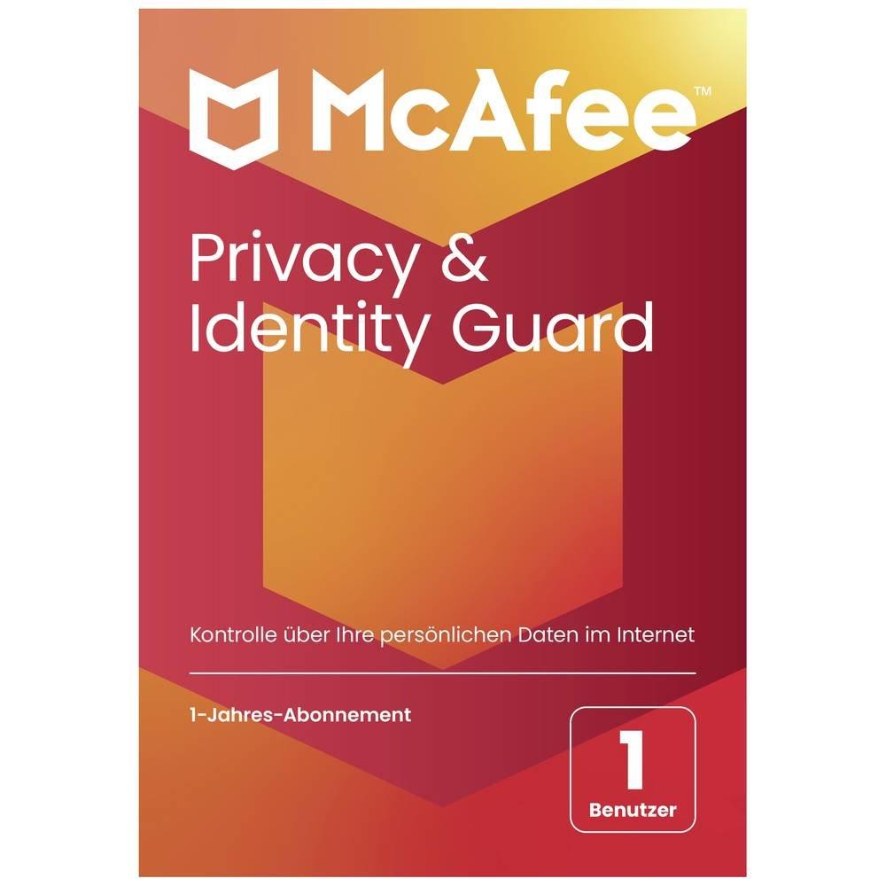 McAfee  Privacy & Identity Guard, 1 utilisateur/1 an, code in a Box 