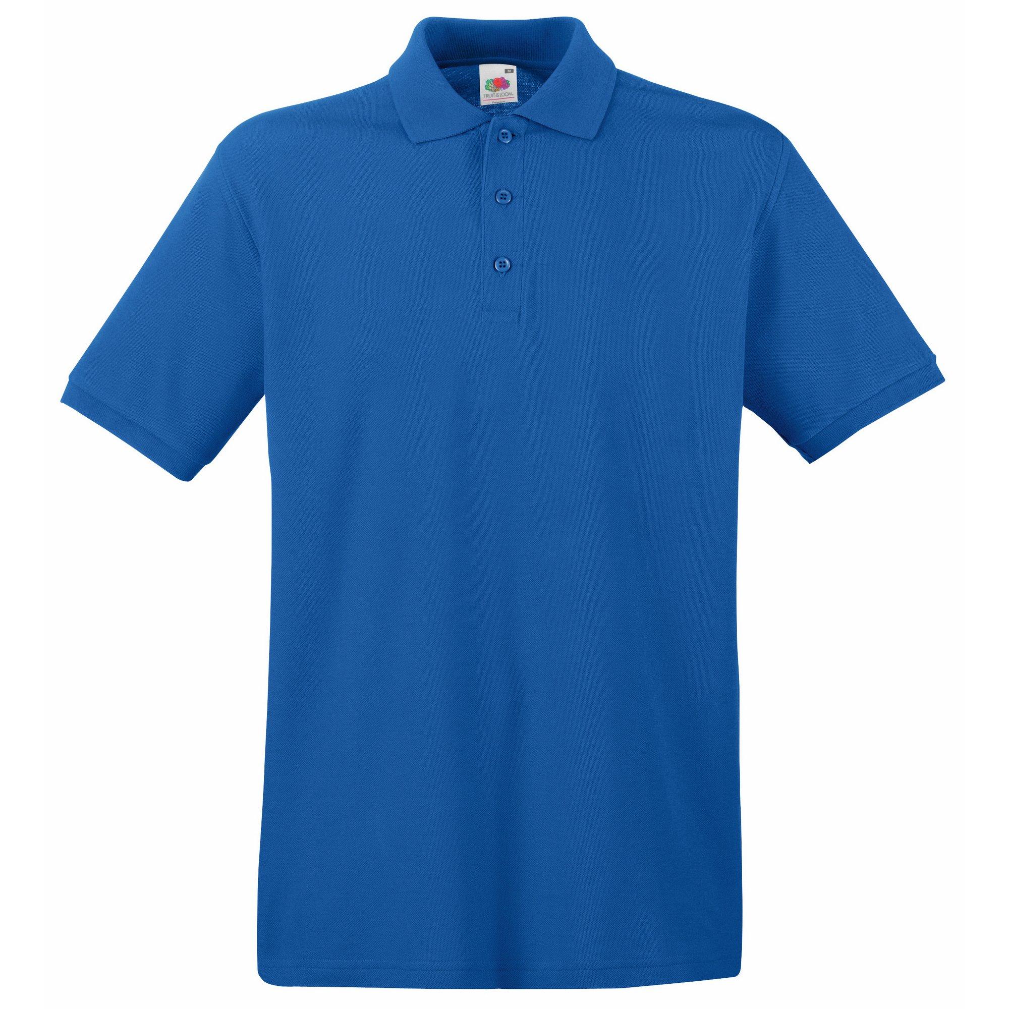 Image of Premium Poloshirt, Kurzarm Herren Königsblau XXL