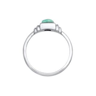 Elli  Ring Amazonit Edelstein Vintage 