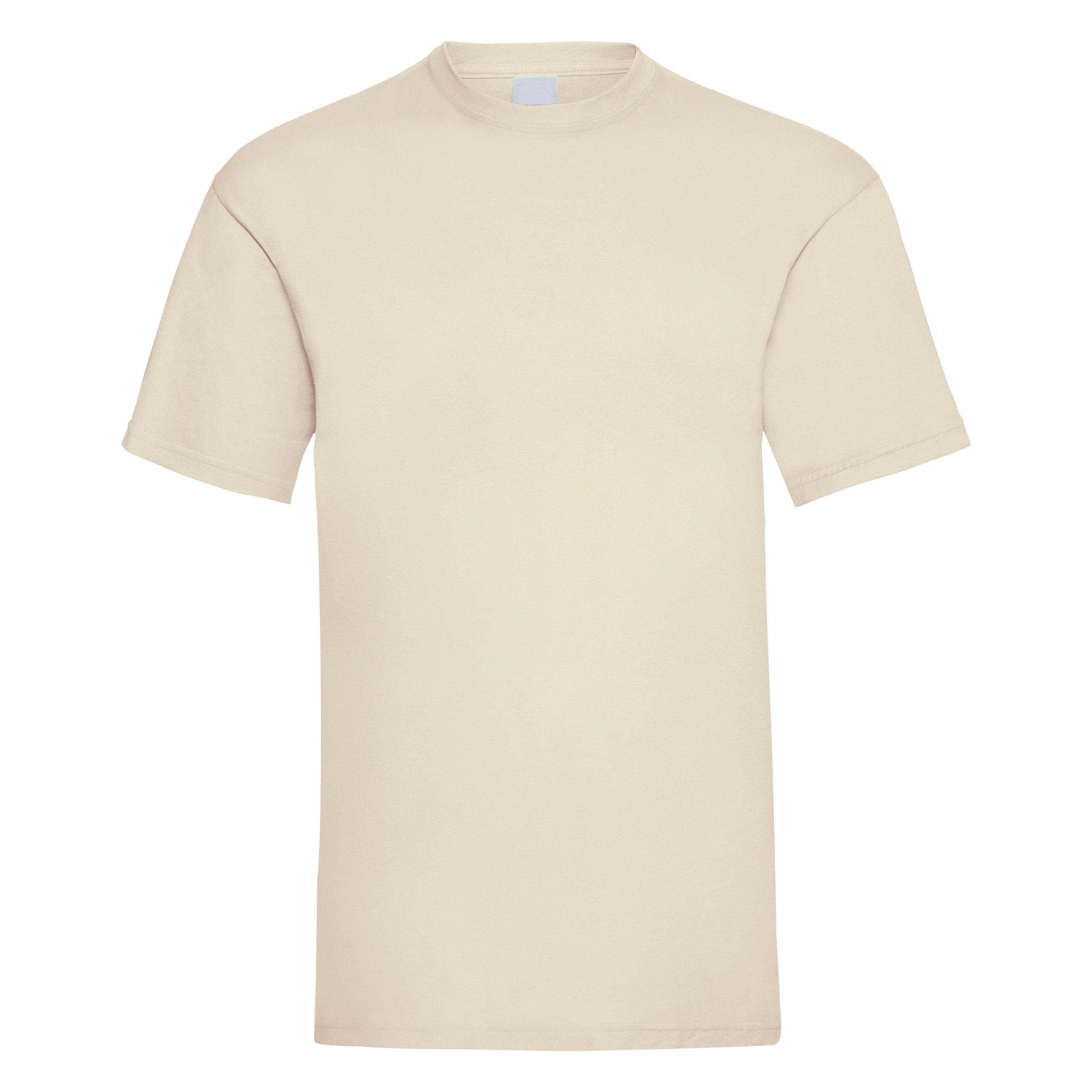 Image of Value Kurzarm Freizeit Tshirt Herren Beige XL