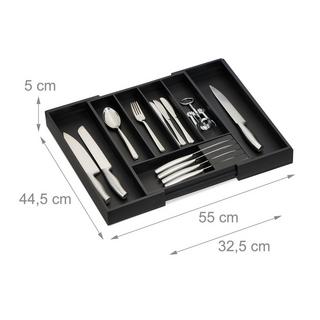 Northix Ausziehbarer Besteckkasten aus Bambus  