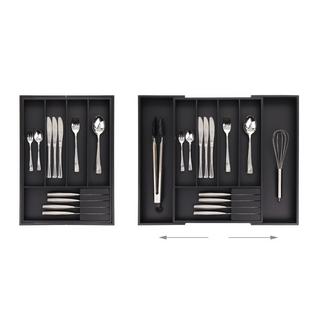 Northix Ausziehbarer Besteckkasten aus Bambus  