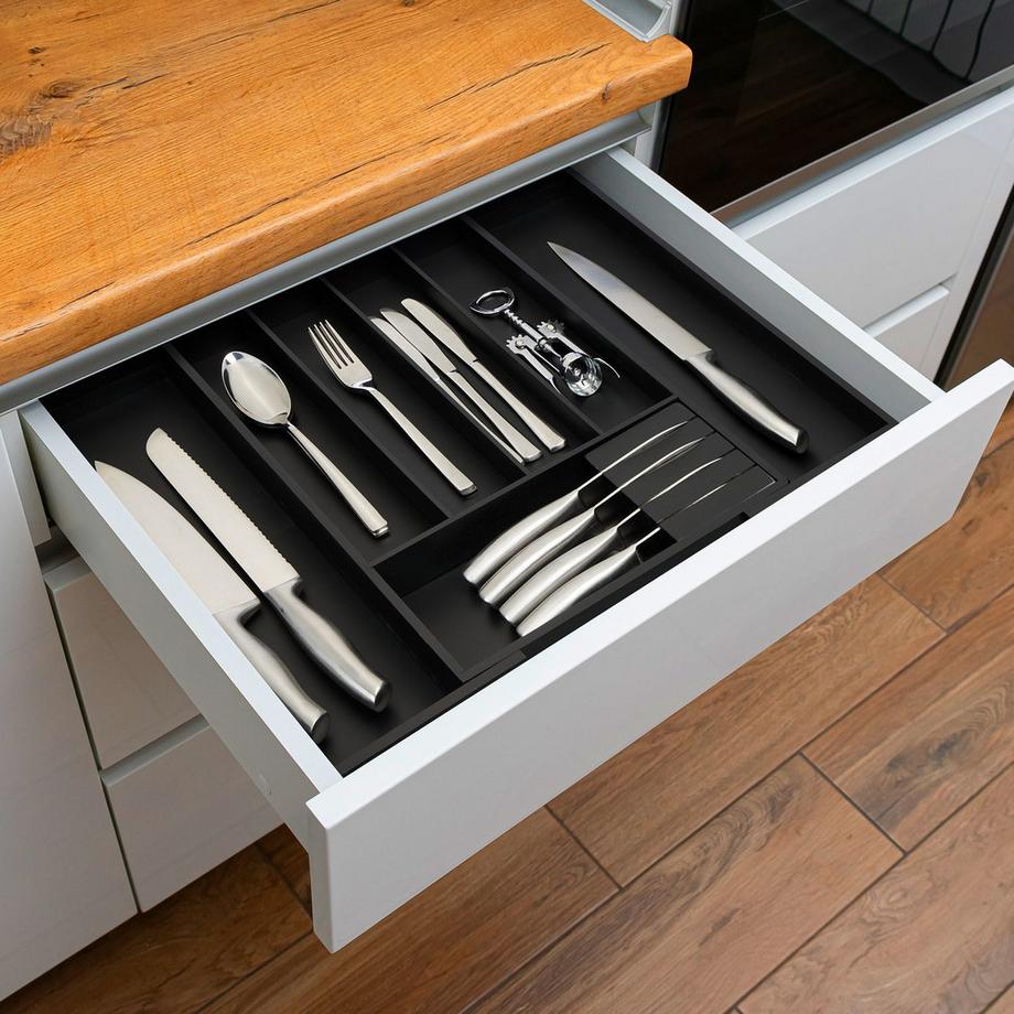 Northix Vassoio portaposate estensibile in bambù  