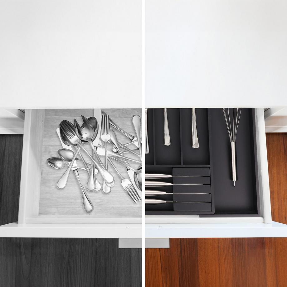 Northix Vassoio portaposate estensibile in bambù  