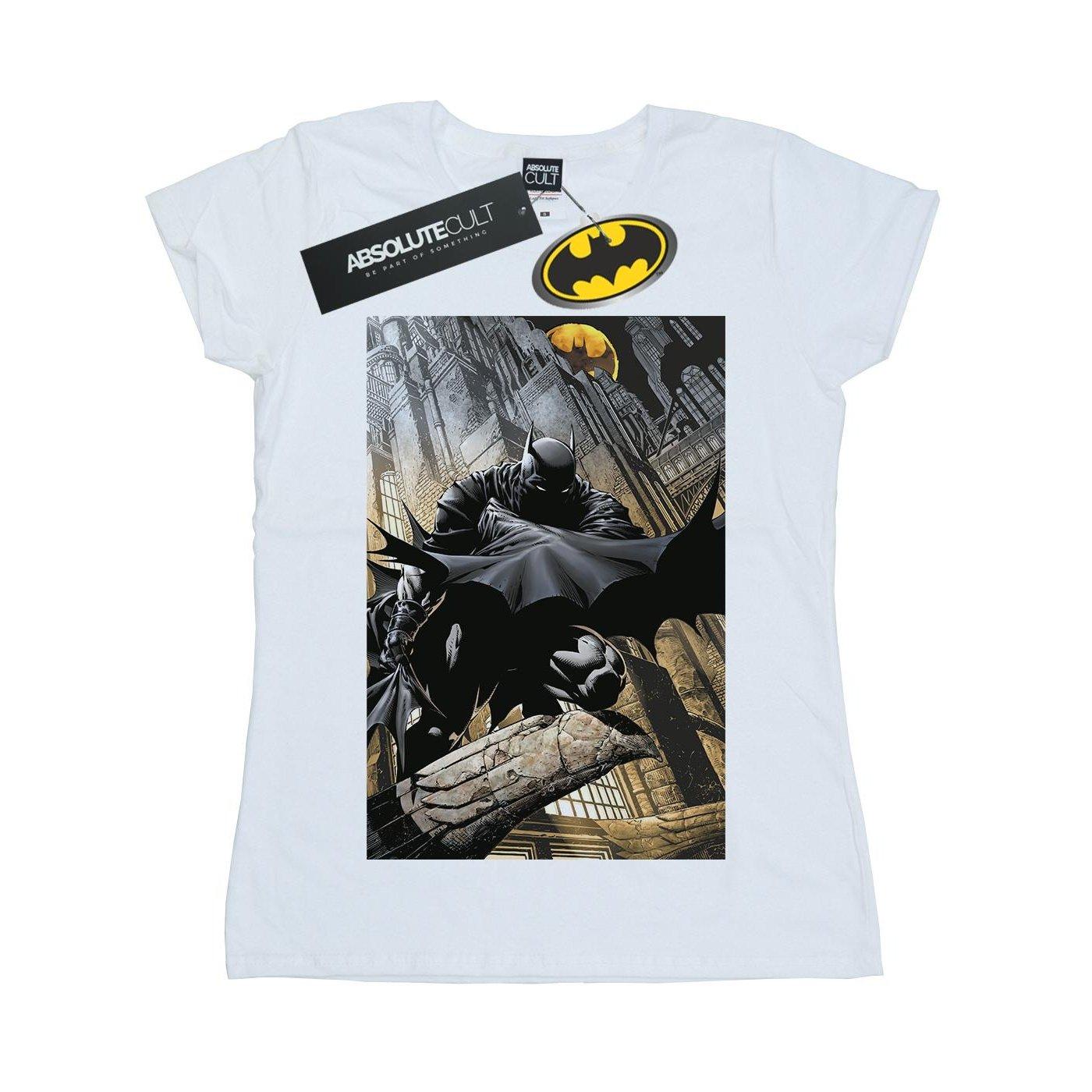 Image of Batman Night Gotham City Tshirt Damen Weiss XXL