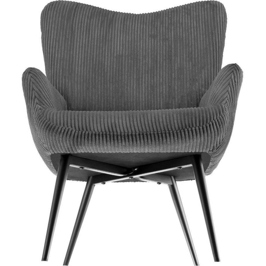 Tectake Fauteuil HYGGE rembourré  