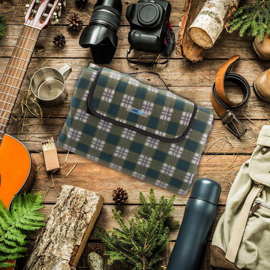 Northix  Picknickdecke 200 x 200 cm kariert 