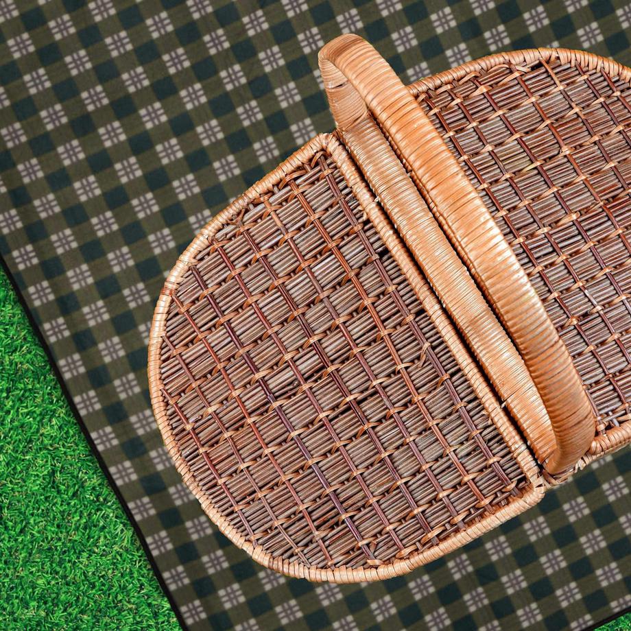 Northix  Picknickdecke 200 x 200 cm kariert 