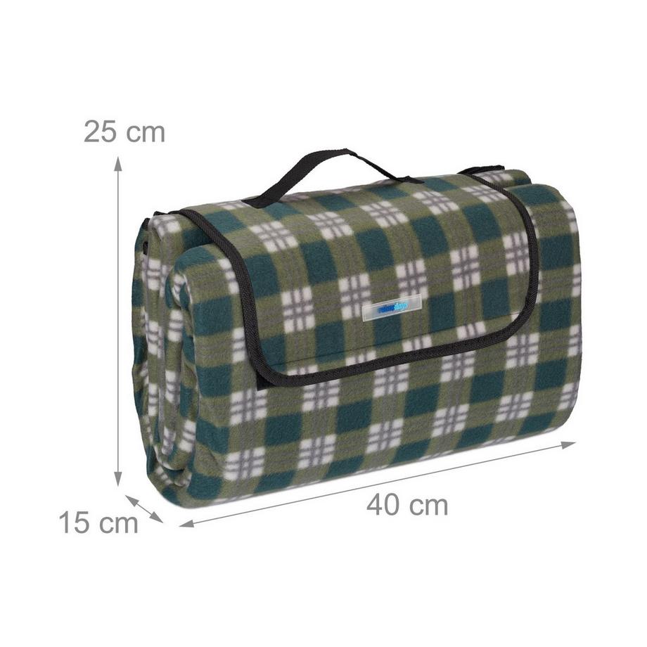 Northix  Picknickdecke 200 x 200 cm kariert 